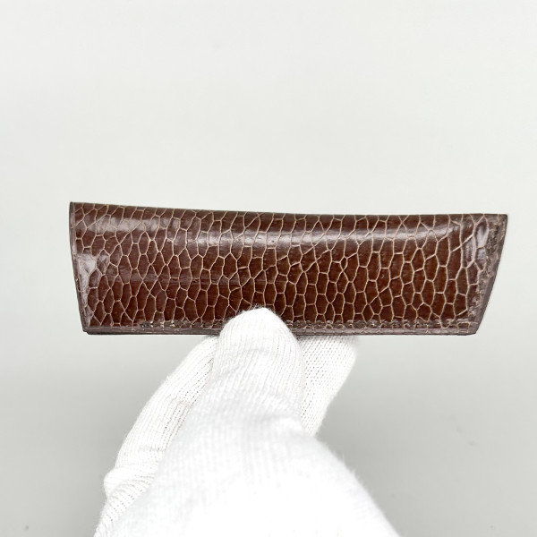 ETUI NEW MODEL size3 CUSTOM, beaver's tail leather for e.g. LAGUIOLE 12cm