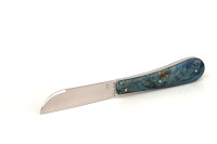 LONDON PassionFrance LUXE 11cm, Design R.B.mof², stabilisierte Esche Maserknolle oceanblue, RWL34