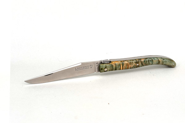 Grand-LAGUIOLE PassionFrance CUSTOM 12cm, design R.B mof², loup d'érable stabilisé, RWL34