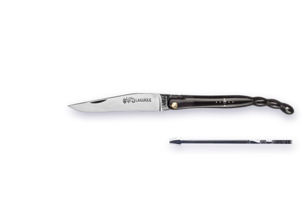 LAGUIOLE QUEUE-DE-SCORPION Atelier ARTO® series LUXE black buffalo horn tip