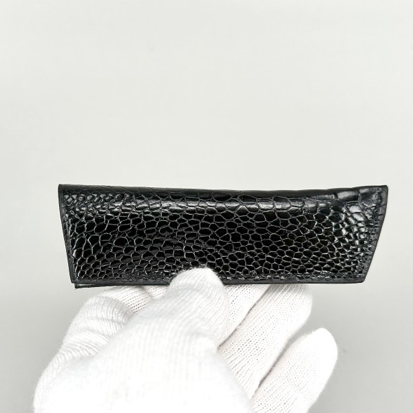 ETUI NEW MODEL size3 CUSTOM, ostrich leg leather for e.g. LAGUIOLE 12cm