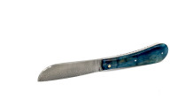 LONDON CUSTOM Atelier PassionFrance wavy maple ocean-blue stabilized / forged inox-damascus