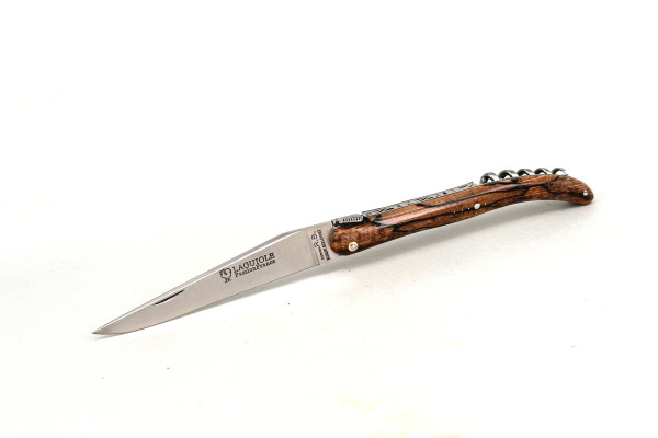 LAGUIOLE PassionFrance LUXE 11cm, Design R.B mof², Korkenzieher, guillochiert, gestockte Buche