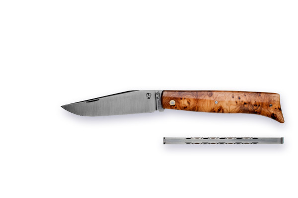 Grand-ALPIN PassionFrance® LUXE 11cm, Design RB mof², decorated liners, pepper yew burl, 14C28
