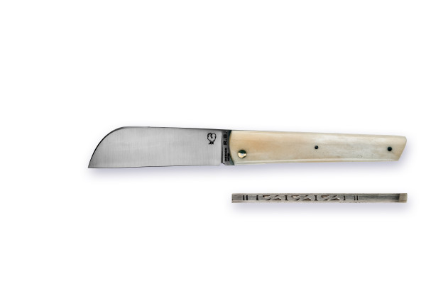 SEURRE PassionFrance LUXE 11cm, Design R.B mof², guillochiertes Ressort, weißer Knochen