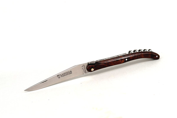LAGUIOLE PassionFrance LUXE 11cm, Design R.B mof², Korkenzieher, guillochiert, Wüsteneisenholz