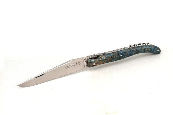 Grand-LAGUIOLE PassionFrance LUXE 12cm Korkenzieher, Design R.B mof², Guilloche, Amboina, RWL34