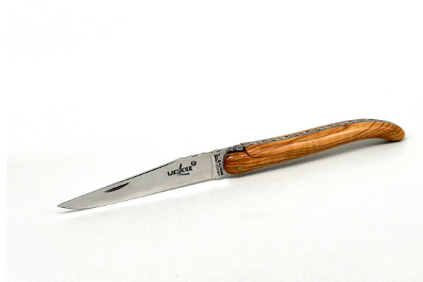 LAGUIOLE 11cm Forge de Laguiole CUSTOM without bolsters, olive wood, T12 bril