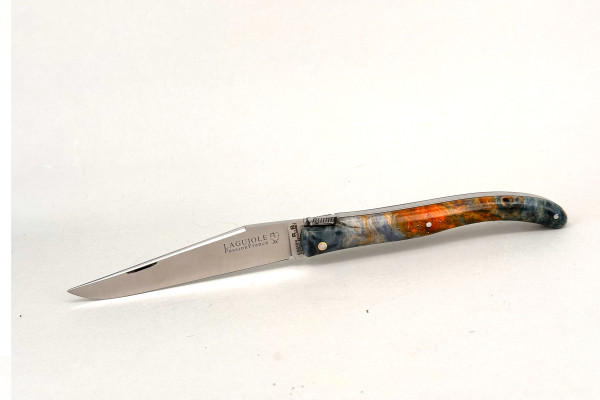 Grand-LAGUIOLE PassionFrance CUSTOM 12cm, Design R.B mof², maple burl stabilised, RWL34