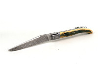 LAGUIOLE PassionFrance unique piece / white mammoth tusk / forged inox damask blade / corkscrew