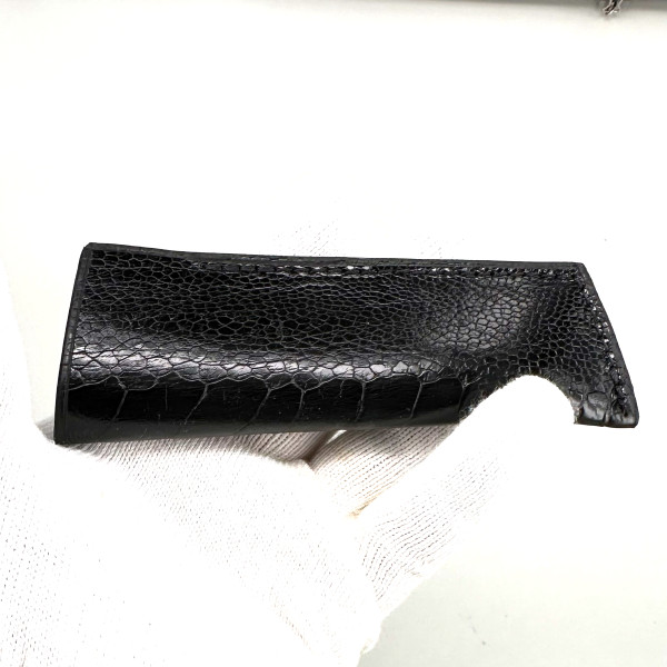 ETUI NEW MODEL size3 CUSTOM, cuir de pied d'autruche pour par ex. LAGUIOLE 12cm