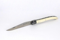 Grand-LAGUIOLE PassionFrance CUSTOM 12cm, RWL34, l’os avec damas mosaïque avant N°4