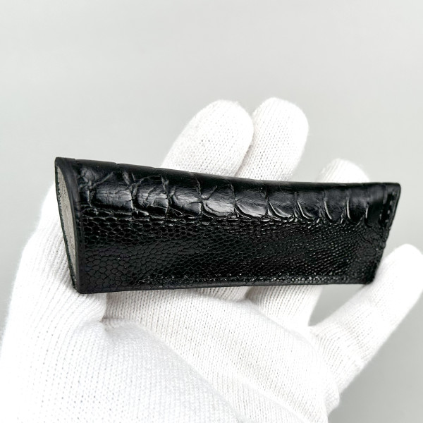 ETUI NEW MODEL size2 CUSTOM, ostrich leg leather