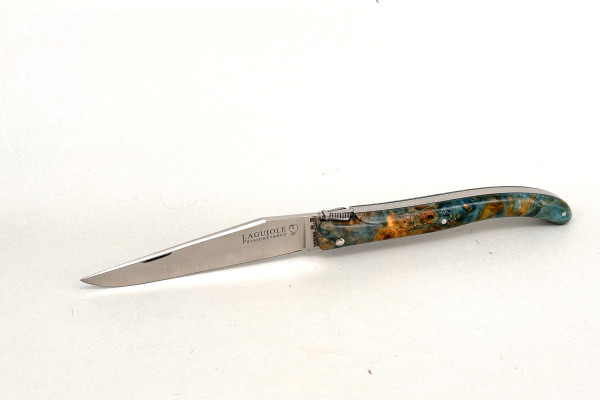 Grand-LAGUIOLE PassionFrance CUSTOM 12cm, Design R.B mof², maple burl stabilised, RWL34