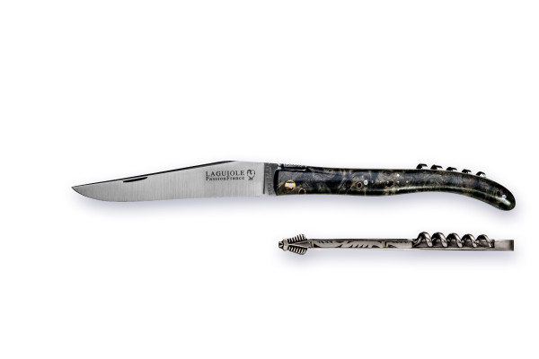 LAGUIOLE PassionFrance LUXE 11cm, corkscrew, Design R.B mof², decorated spring, ash wood, 12C27