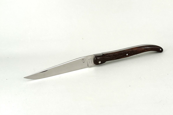 LAGUIOLE PassionFrance CUSTOM extra large13cm, glattes Ressort, dunkle stab.Pfeffereibe-Maser, 14C28