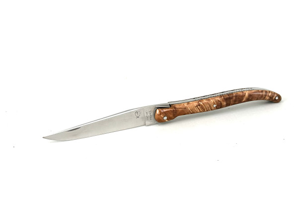 Grand-LAGUIOLE PassionFrance® CUSTOM extra large 13cm, decorated liners, birch burl, 14C28